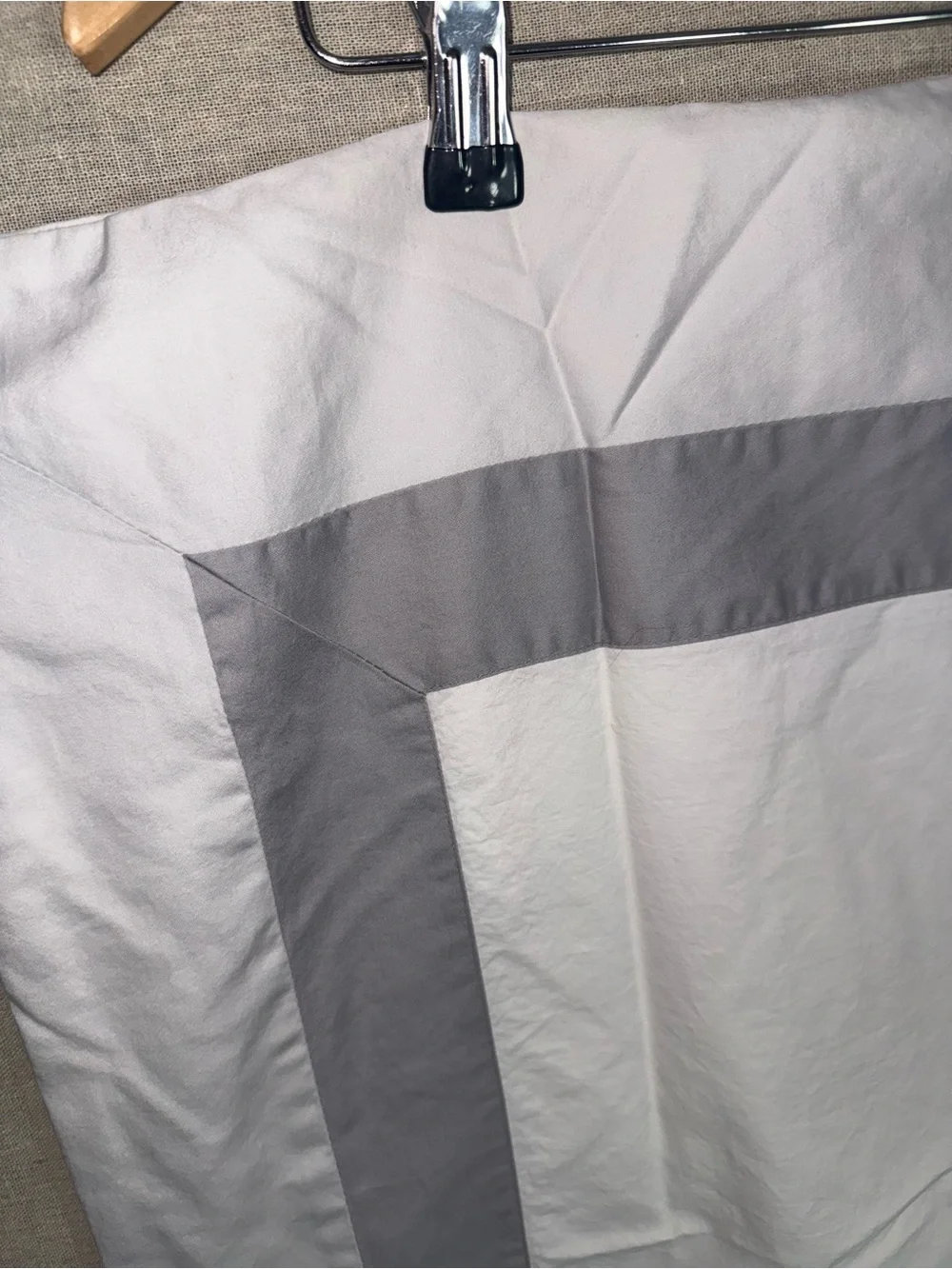 Restoration Hardware framed cotton euro sham